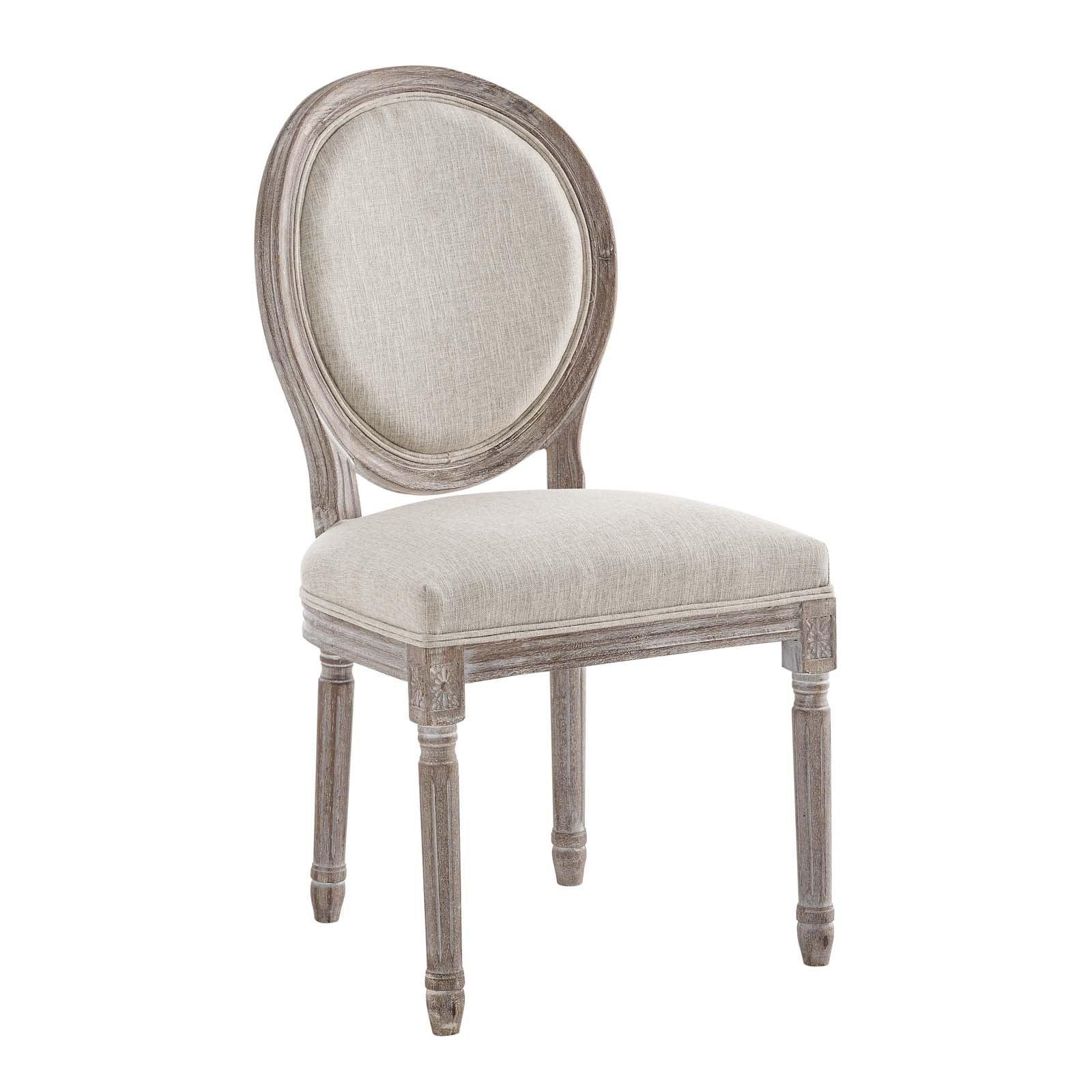 Modway Emanate Vintage French Upholstered Fabric Dining Side Chair FredCo