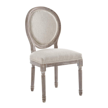 Modway Emanate Vintage French Upholstered Fabric Dining Side Chair FredCo