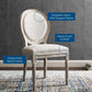Modway Emanate Vintage French Upholstered Fabric Dining Side Chair FredCo