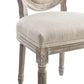 Modway Emanate Vintage French Upholstered Fabric Dining Side Chair FredCo