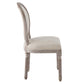 Modway Emanate Vintage French Upholstered Fabric Dining Side Chair FredCo