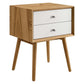 Modway Ember Wood Nightstand With USB Ports FredCo
