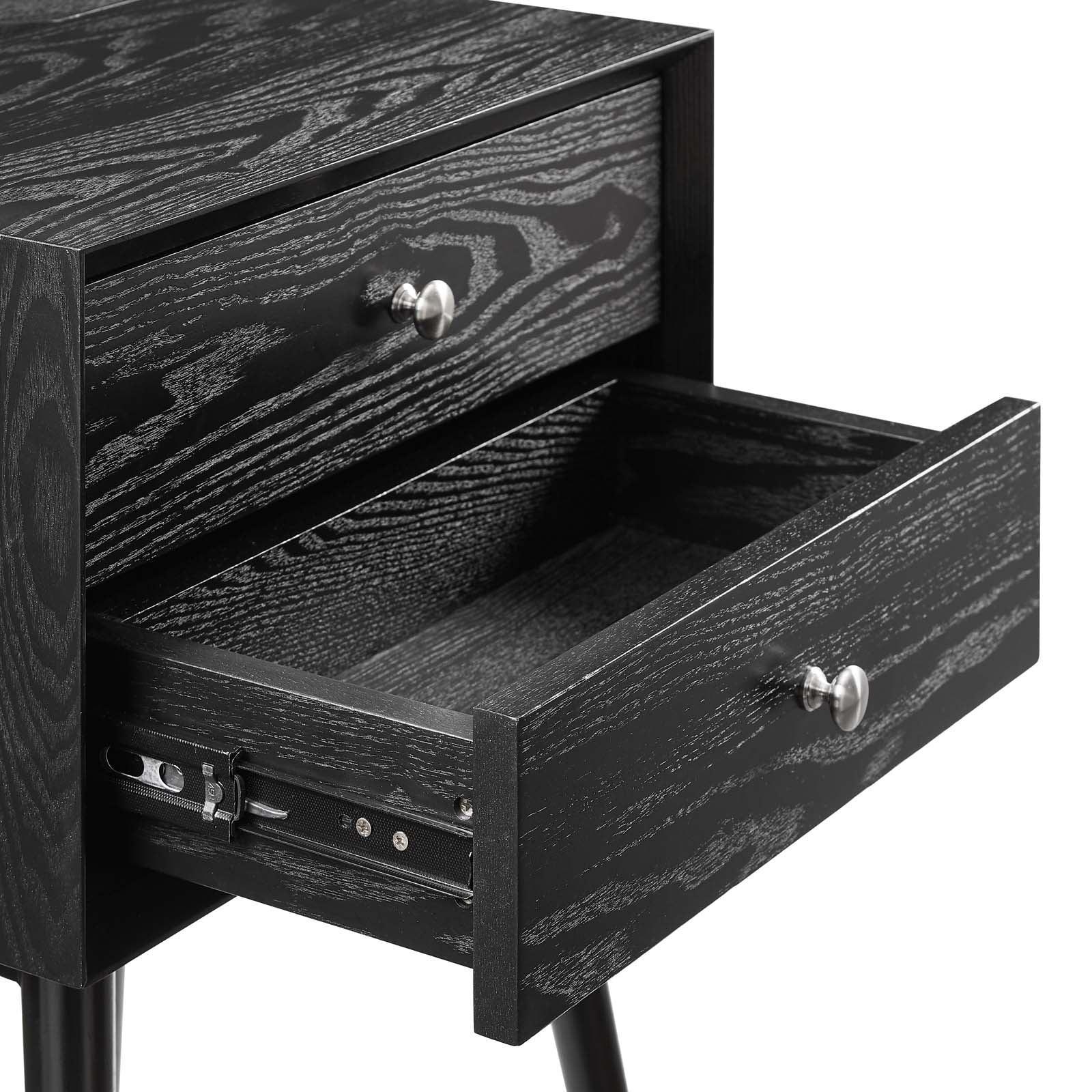 Modway Ember Wood Nightstand With USB Ports FredCo
