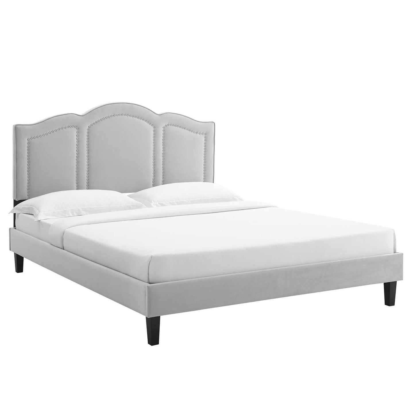 Modway Emerson Performance Velvet Queen Platform Bed FredCo