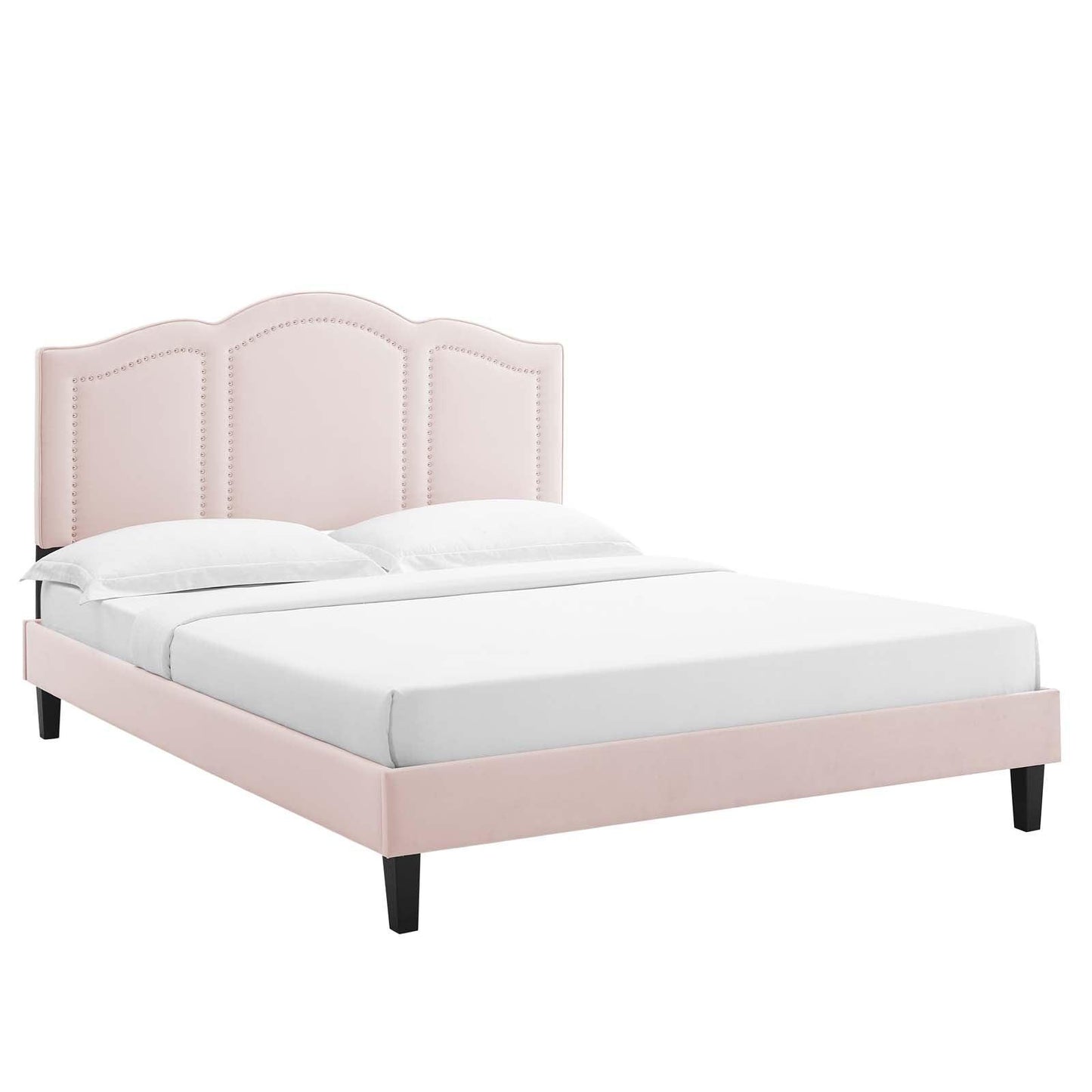 Modway Emerson Performance Velvet Queen Platform Bed FredCo