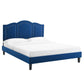 Modway Emerson Performance Velvet Queen Platform Bed FredCo