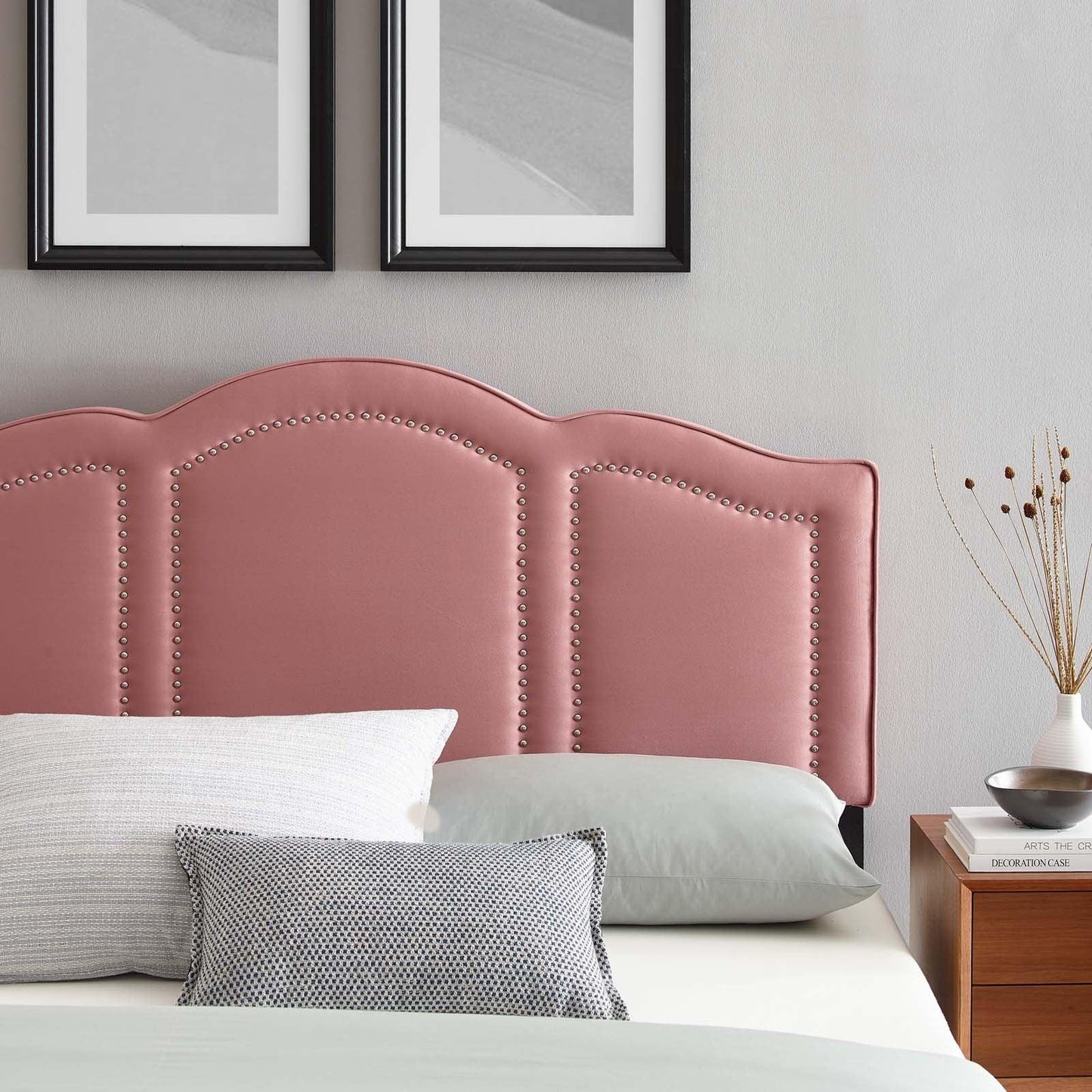 Modway Emerson Performance Velvet Queen Platform Bed FredCo