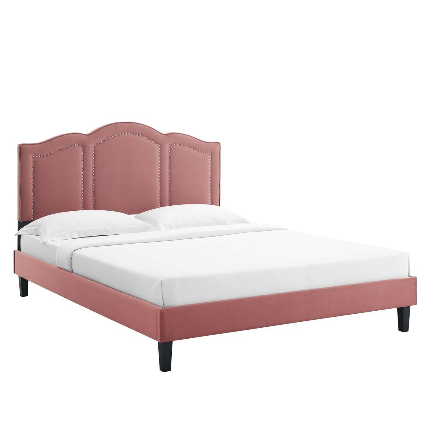 Modway Emerson Performance Velvet Queen Platform Bed FredCo