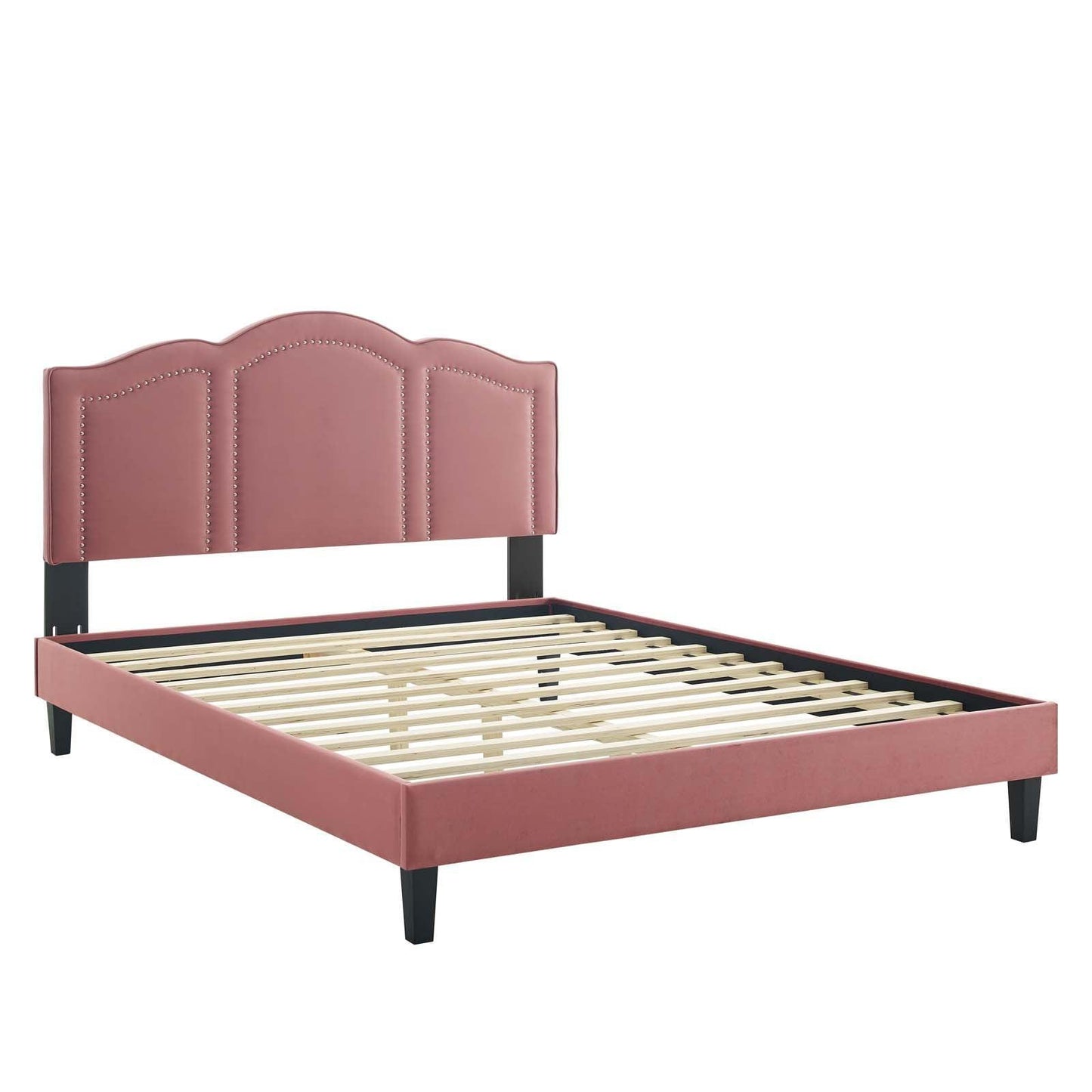 Modway Emerson Performance Velvet Queen Platform Bed FredCo