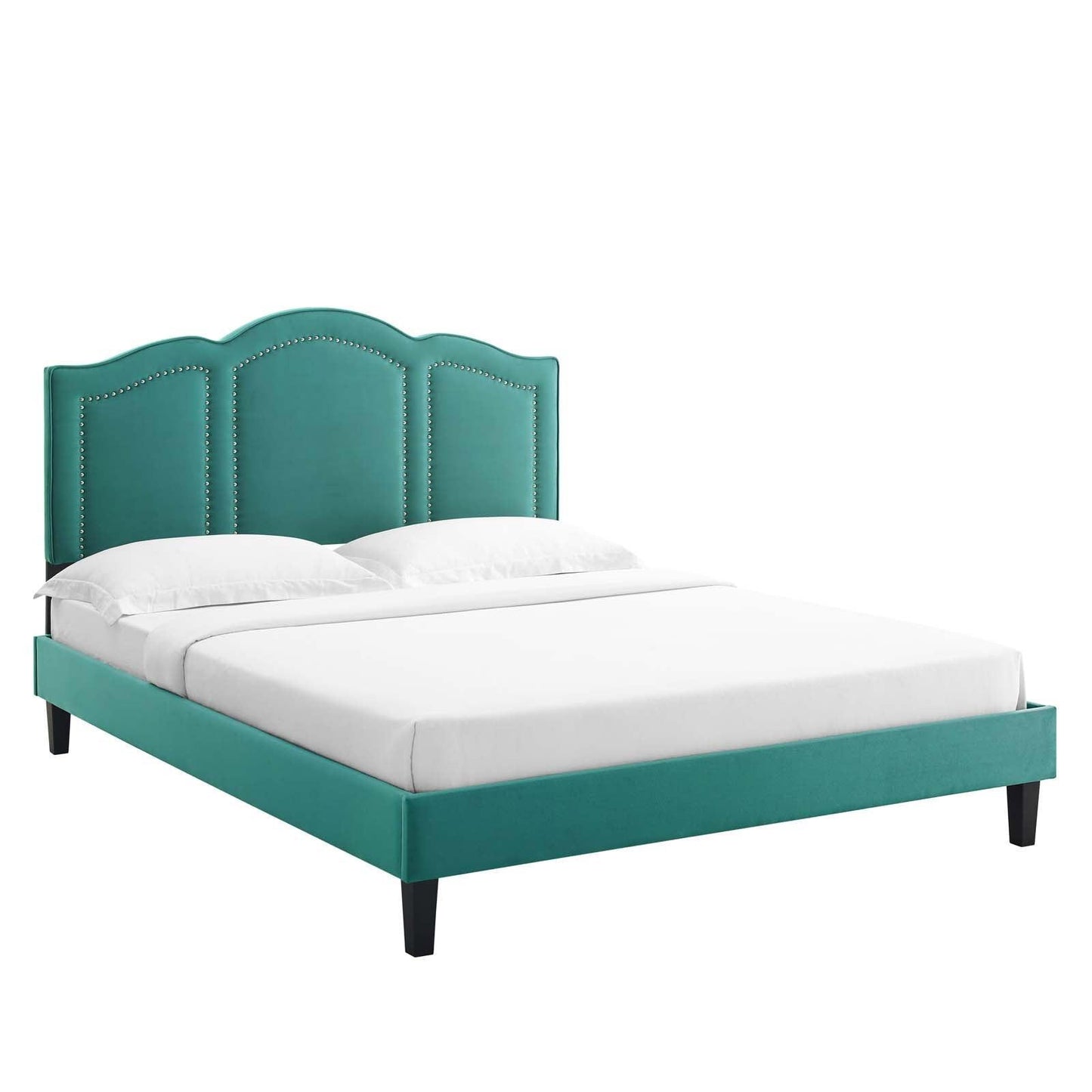 Modway Emerson Performance Velvet Queen Platform Bed FredCo