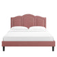 Modway Emerson Performance Velvet Queen Platform Bed FredCo
