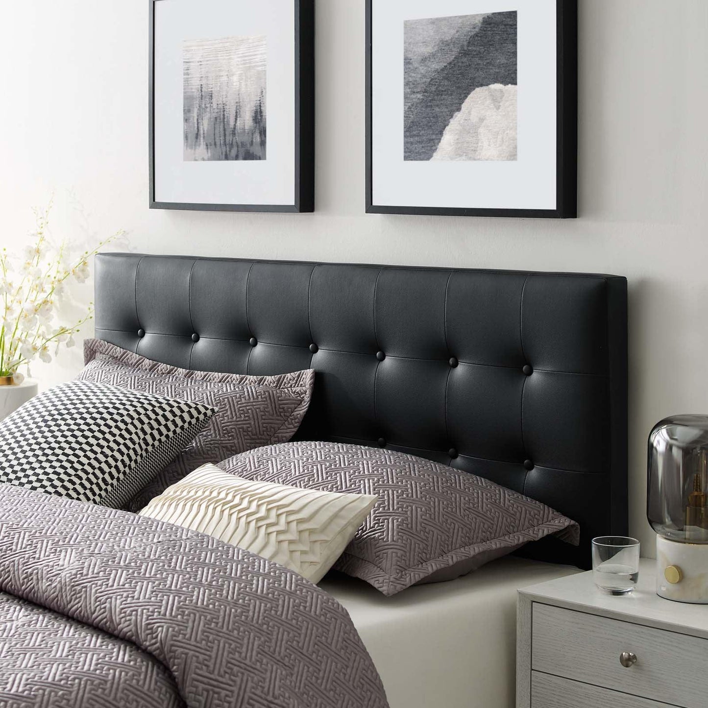 Modway Emily King Upholstered Vinyl Headboard FredCo