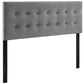 Modway Emily Queen Biscuit Tufted Performance Velvet Headboard FredCo