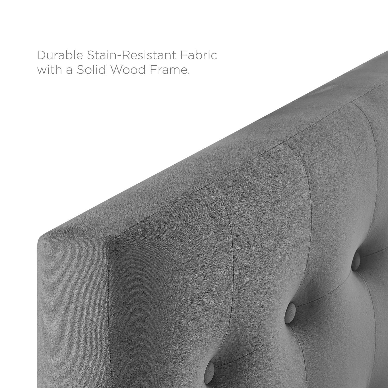 Modway Emily Twin Biscuit Tufted Performance Velvet Headboard FredCo