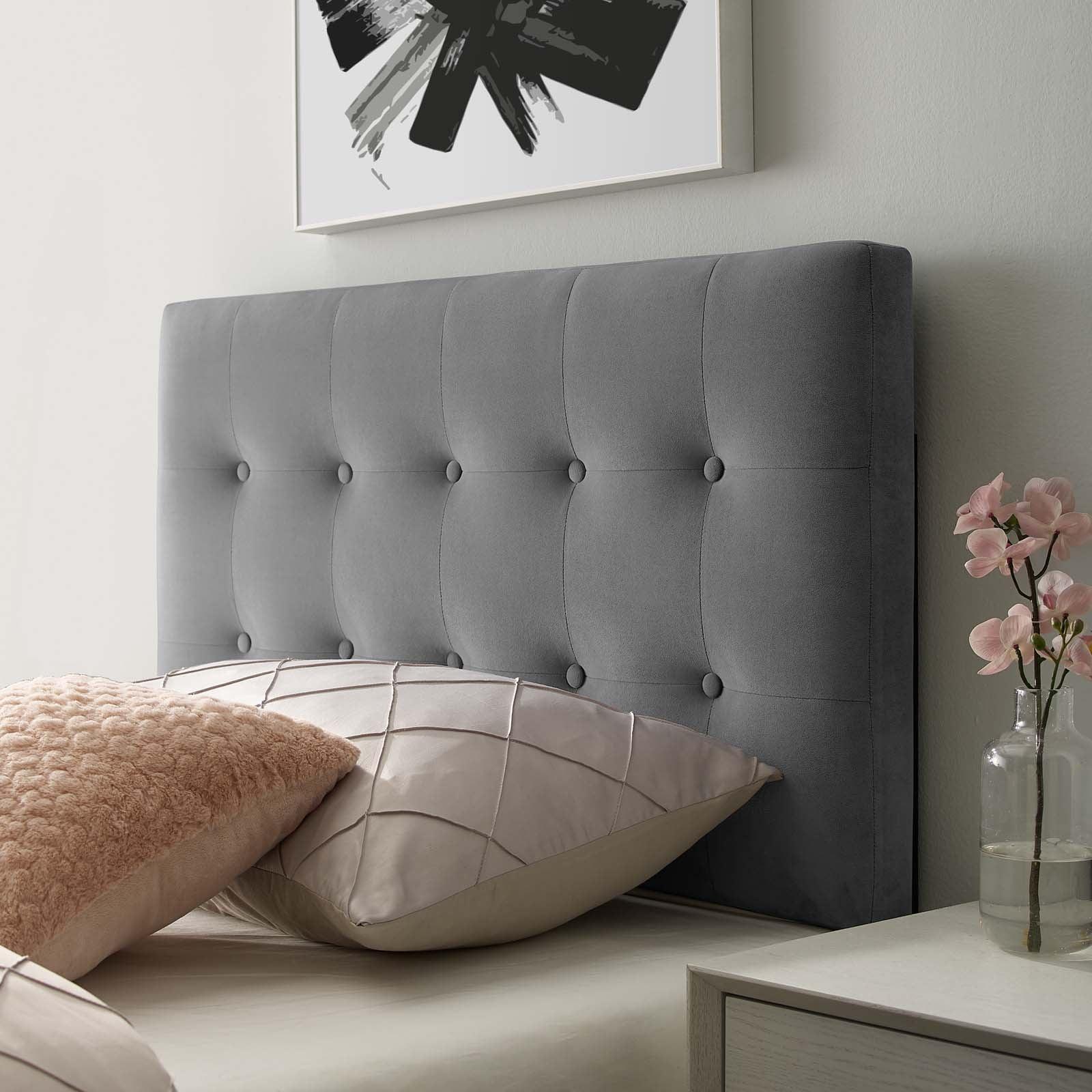 Modway Emily Twin Biscuit Tufted Performance Velvet Headboard FredCo
