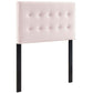 Modway Emily Twin Biscuit Tufted Performance Velvet Headboard FredCo