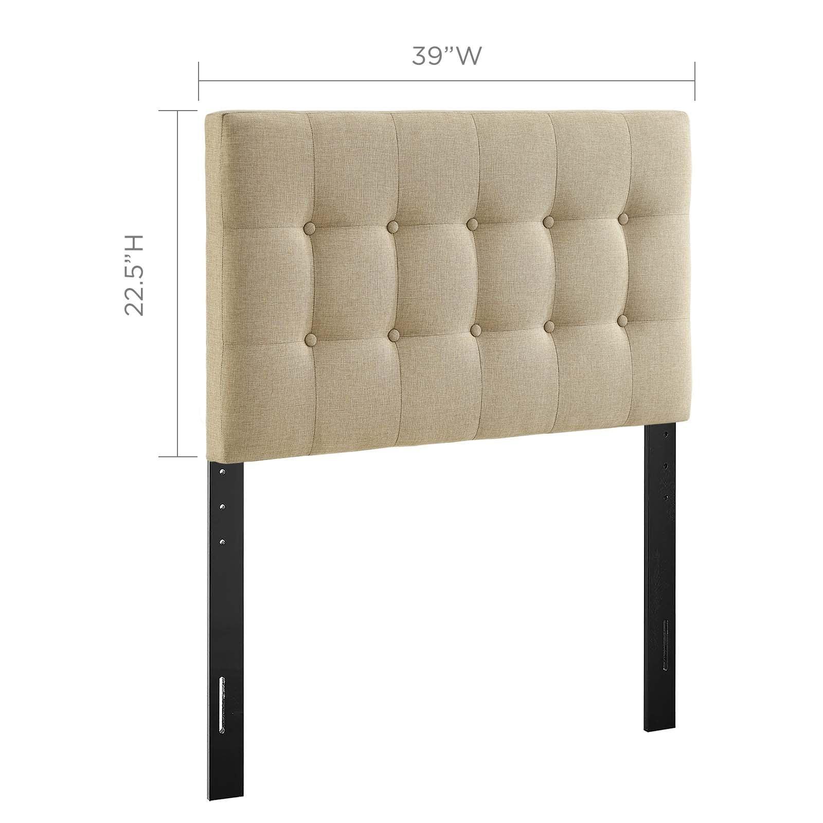 Modway Emily Twin Upholstered Fabric Headboard FredCo