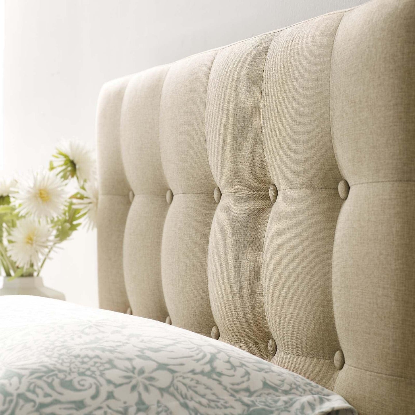 Modway Emily Twin Upholstered Fabric Headboard FredCo