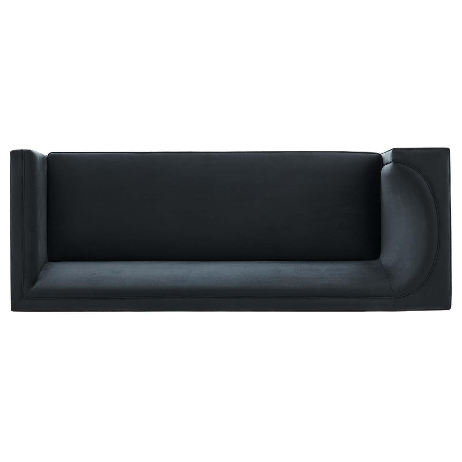 Modway Eminence Upholstered Performance Velvet Sofa FredCo