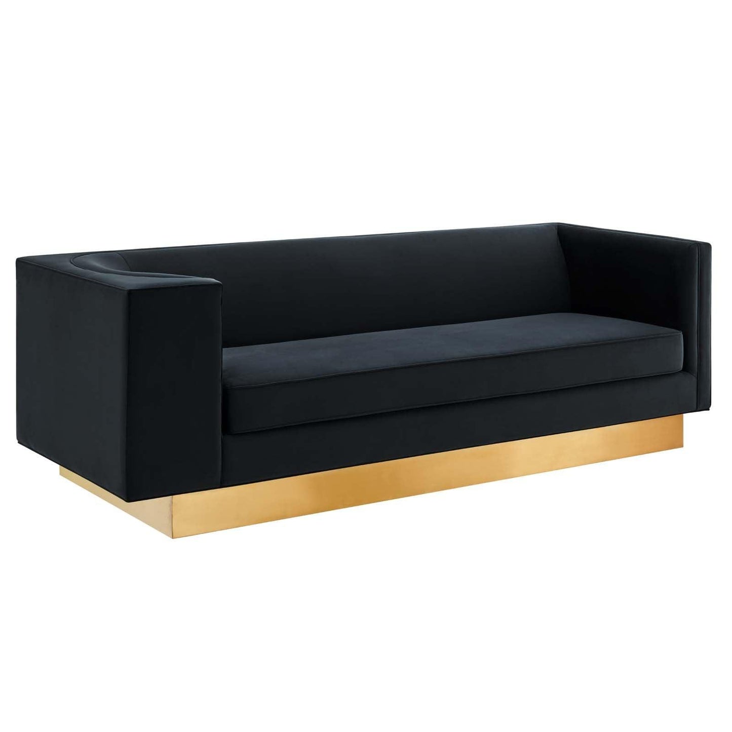 Modway Eminence Upholstered Performance Velvet Sofa FredCo
