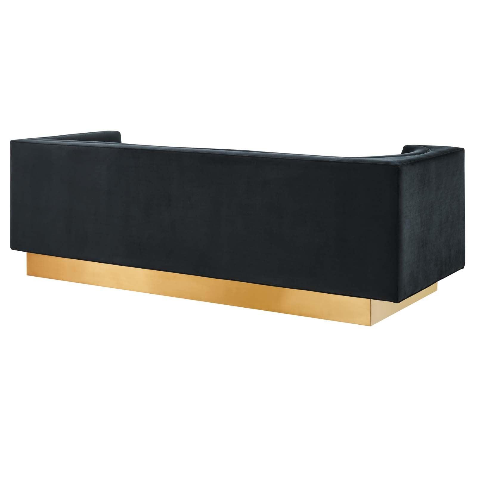 Modway Eminence Upholstered Performance Velvet Sofa FredCo