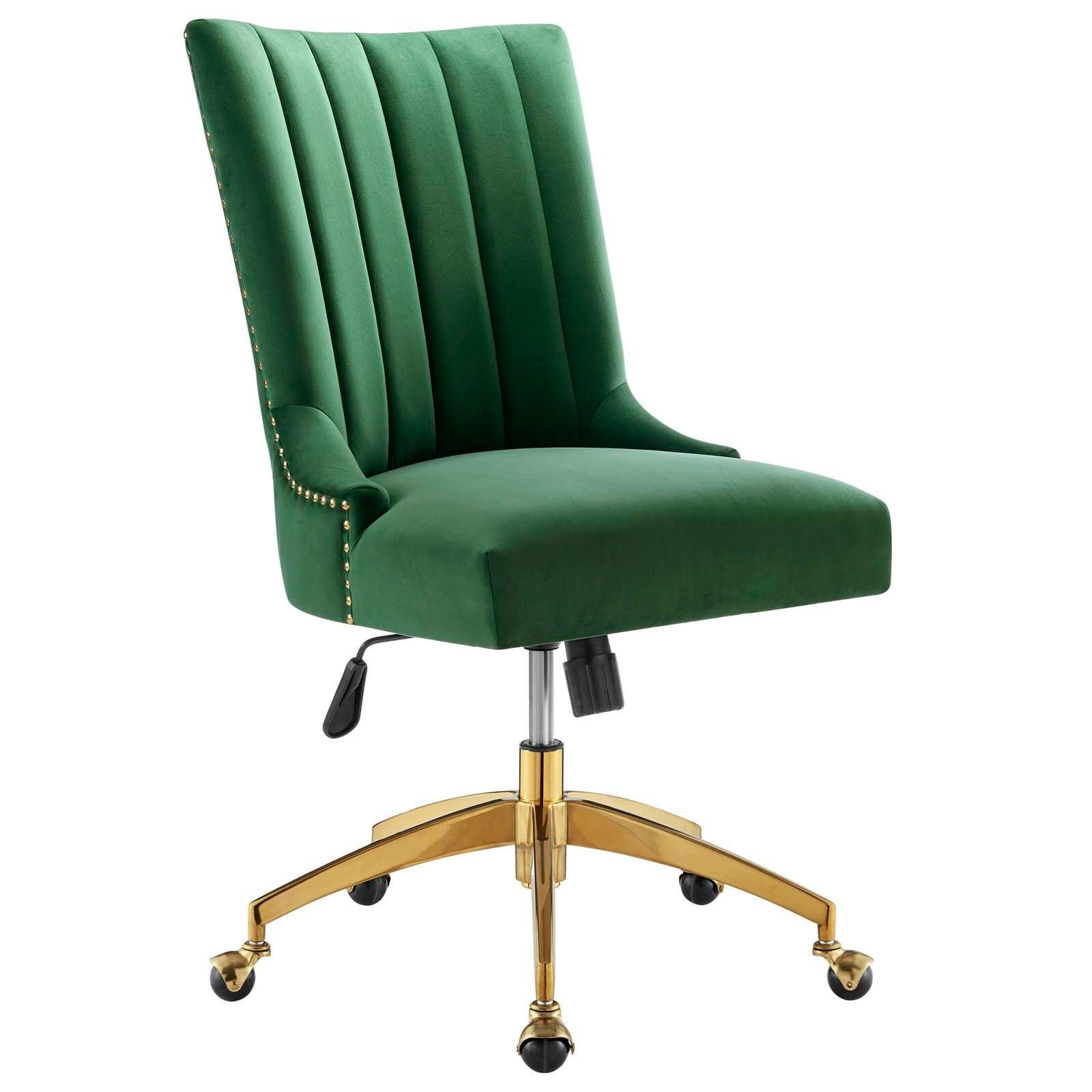 Modway Empower Channel Tufted Performance Velvet Office Chair FredCo
