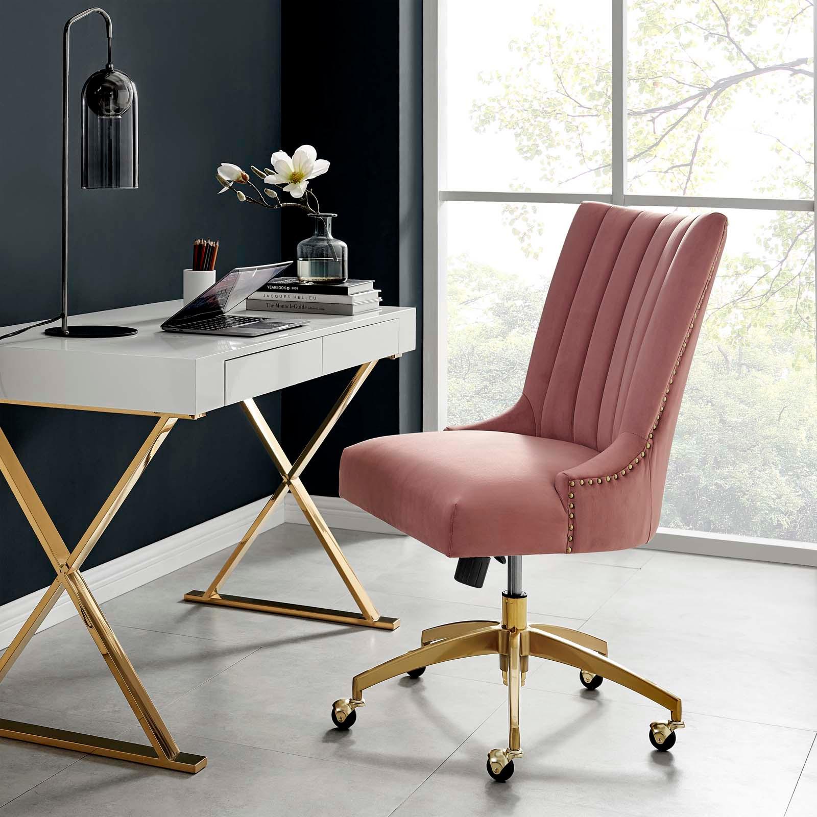 Modway Empower Channel Tufted Performance Velvet Office Chair FredCo
