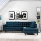 Modway Empress 2 Piece Upholstered Fabric Right Facing Bumper Sectional FredCo