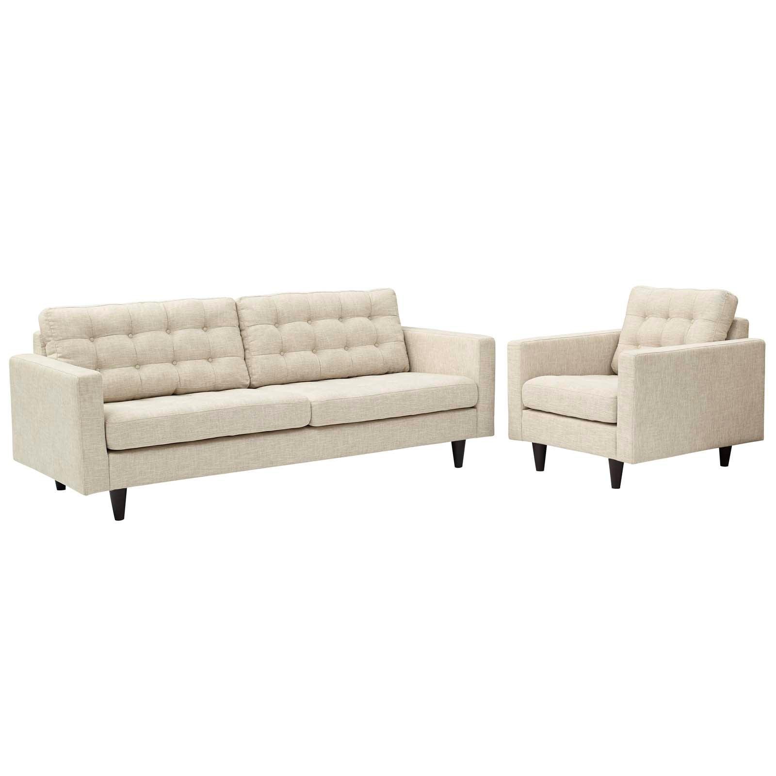 Modway Empress Armchair and Sofa Set of 2 FredCo