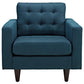 Modway Empress Armchair Upholstered Fabric Set of 2 FredCo