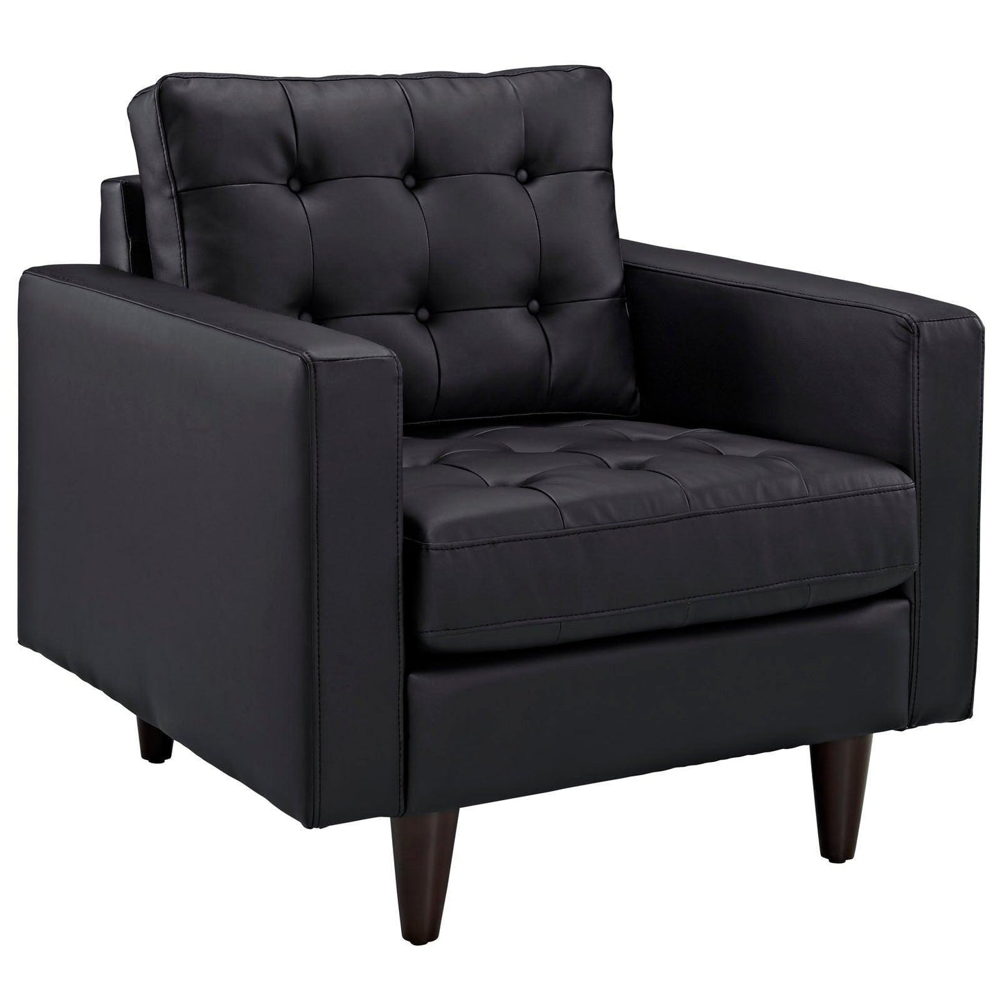 Modway Empress Bonded Leather Armchair FredCo