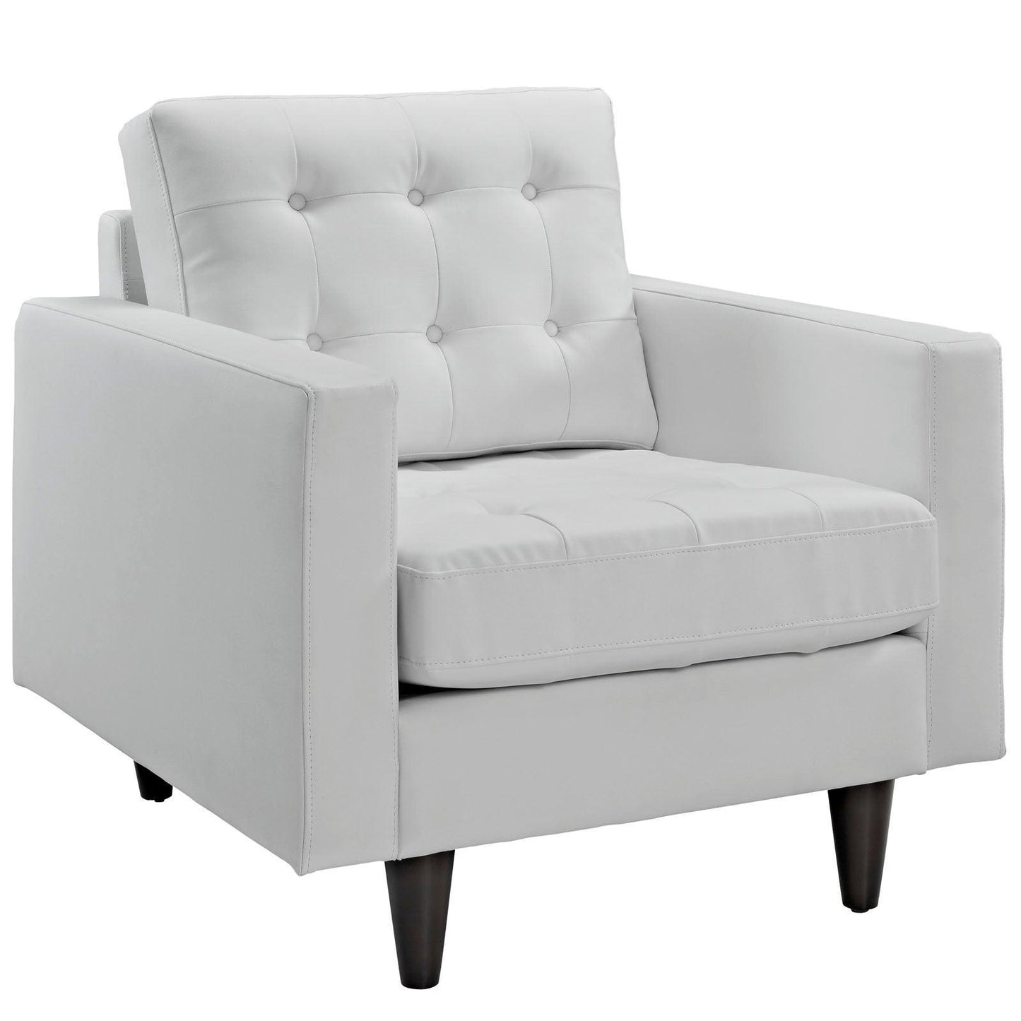 Modway Empress Bonded Leather Armchair FredCo