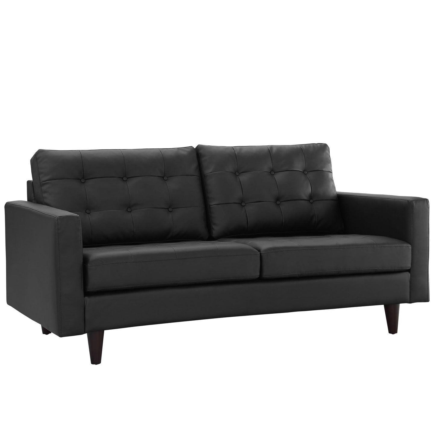 Modway Empress Bonded Leather Loveseat FredCo