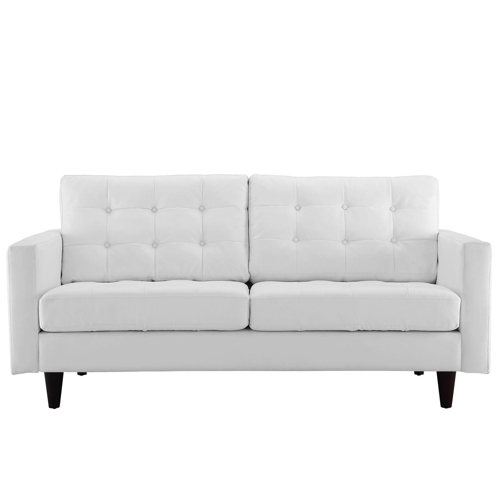 Modway Empress Bonded Leather Loveseat FredCo