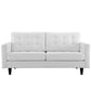 Modway Empress Bonded Leather Loveseat FredCo