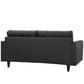 Modway Empress Bonded Leather Loveseat FredCo