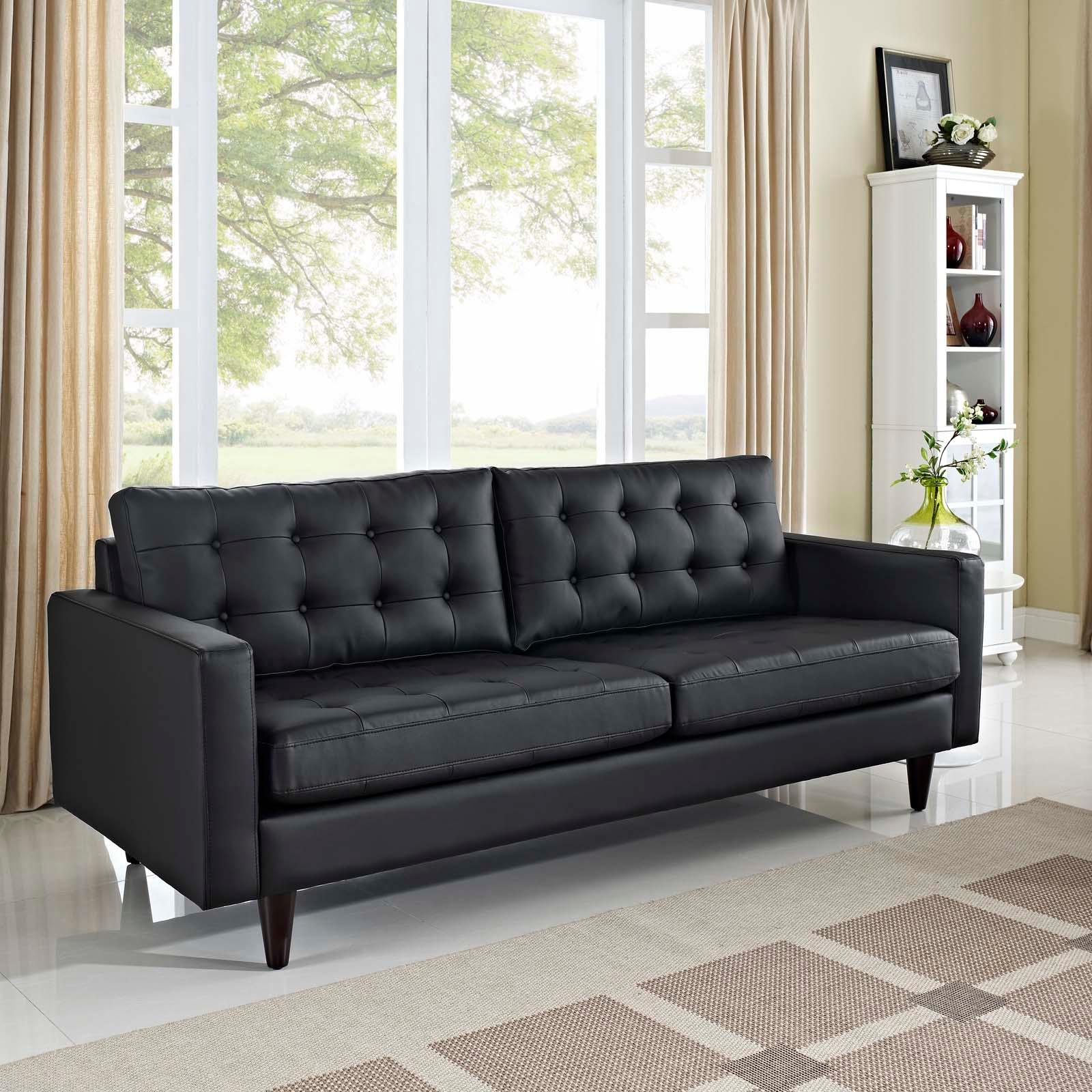 Modway Empress Bonded Leather Sofa FredCo