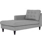 Modway Empress Left-Arm Upholstered Fabric Chaise FredCo