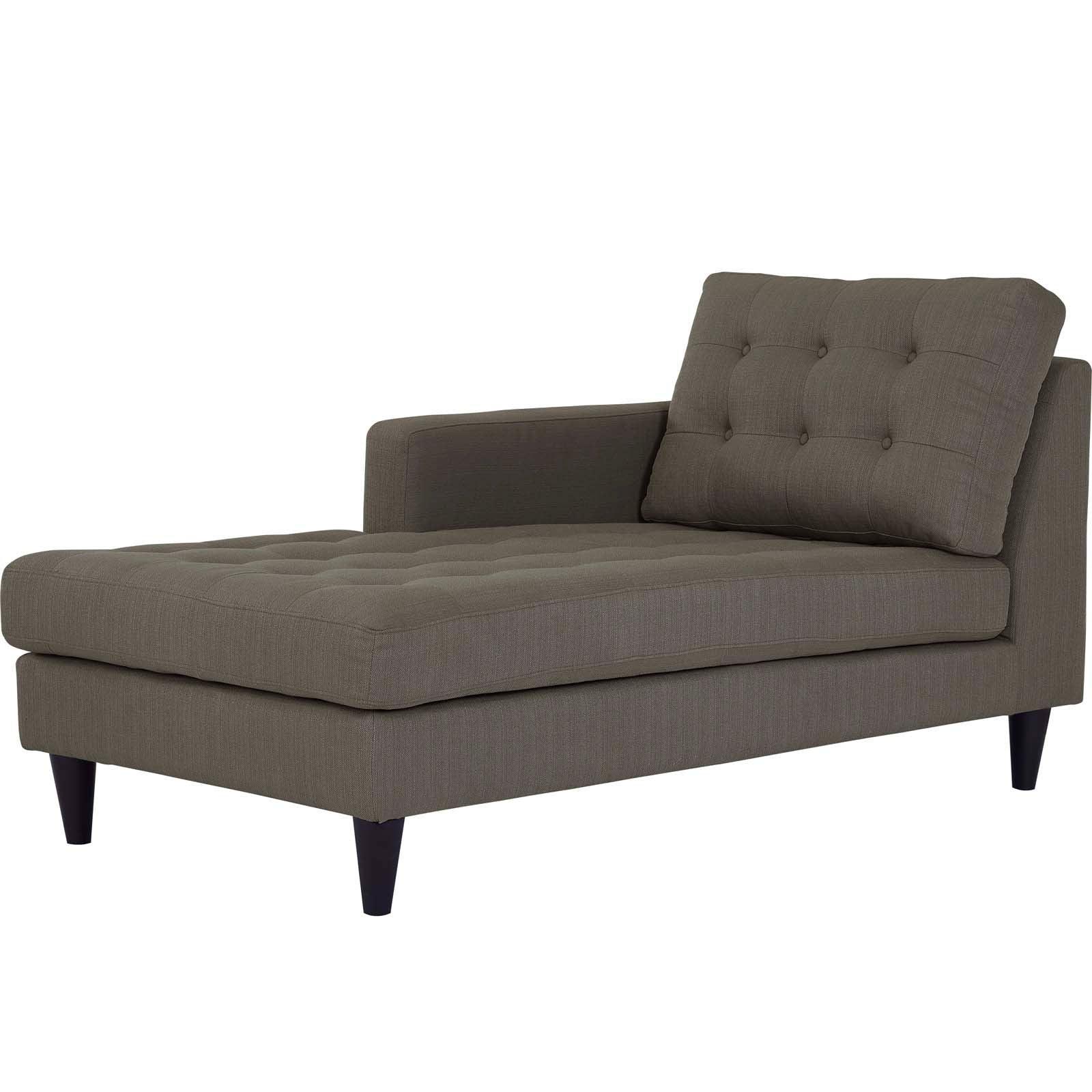 Modway Empress Left-Arm Upholstered Fabric Chaise FredCo
