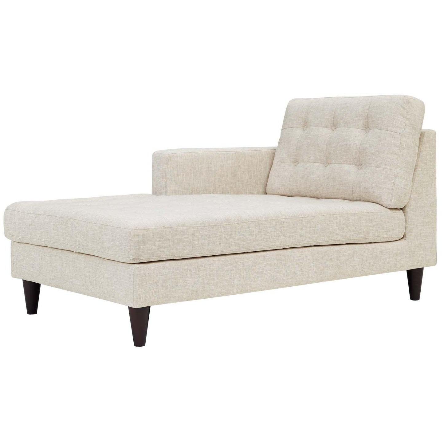 Modway Empress Left-Arm Upholstered Fabric Chaise FredCo
