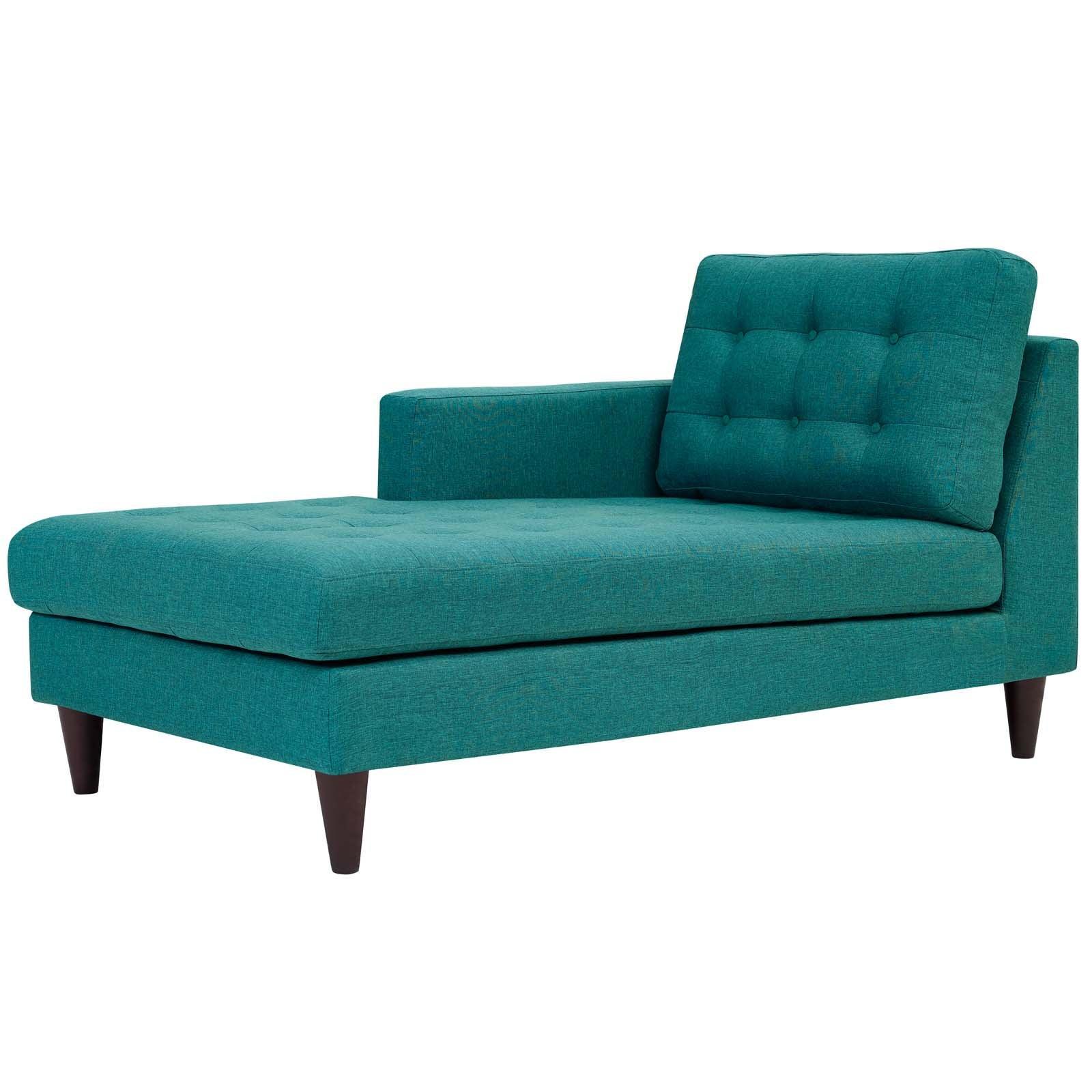 Modway Empress Left-Arm Upholstered Fabric Chaise FredCo