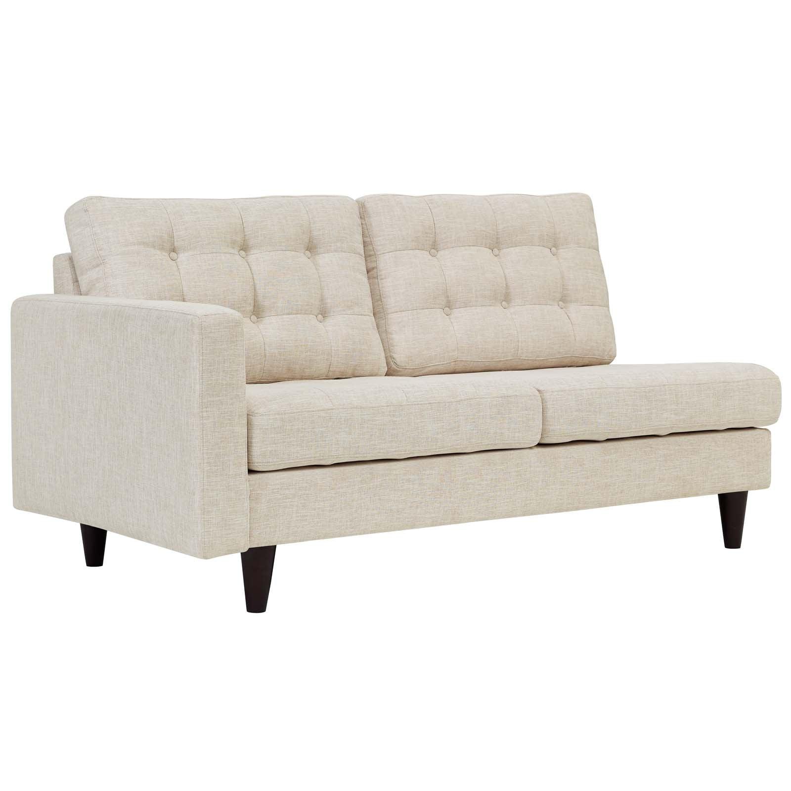Modway Empress Left-Facing Upholstered Fabric Loveseat FredCo