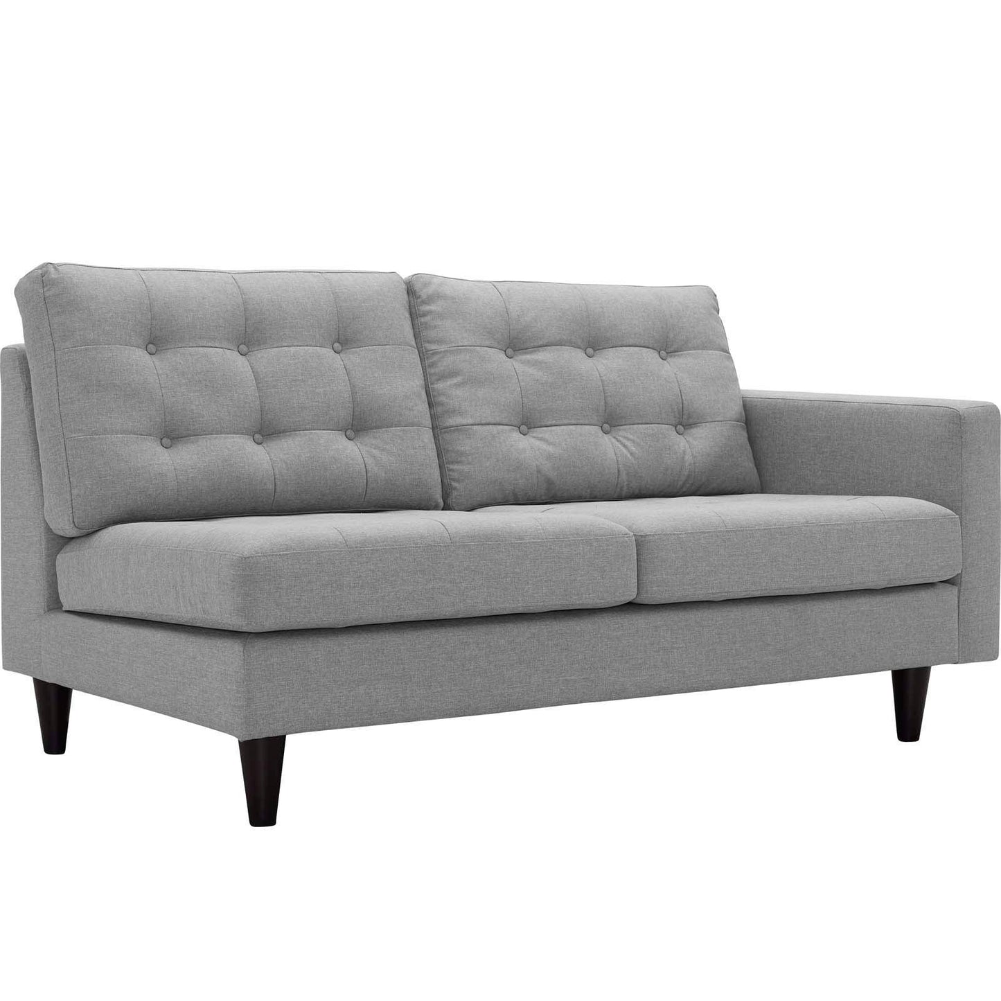 Modway Empress Right-Facing Upholstered Fabric Loveseat FredCo