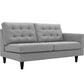 Modway Empress Right-Facing Upholstered Fabric Loveseat FredCo