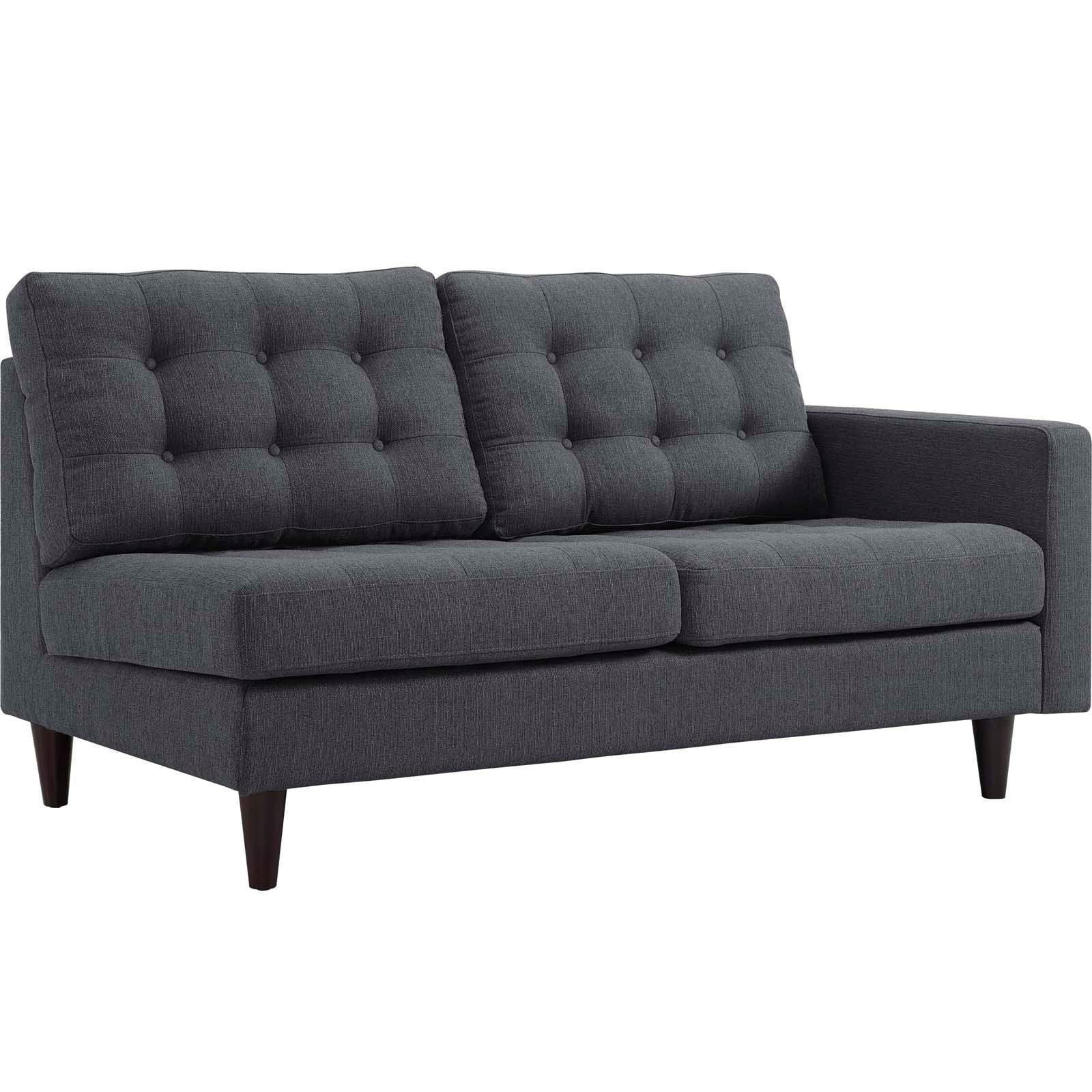 Modway Empress Right-Facing Upholstered Fabric Loveseat FredCo