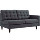 Modway Empress Right-Facing Upholstered Fabric Loveseat FredCo