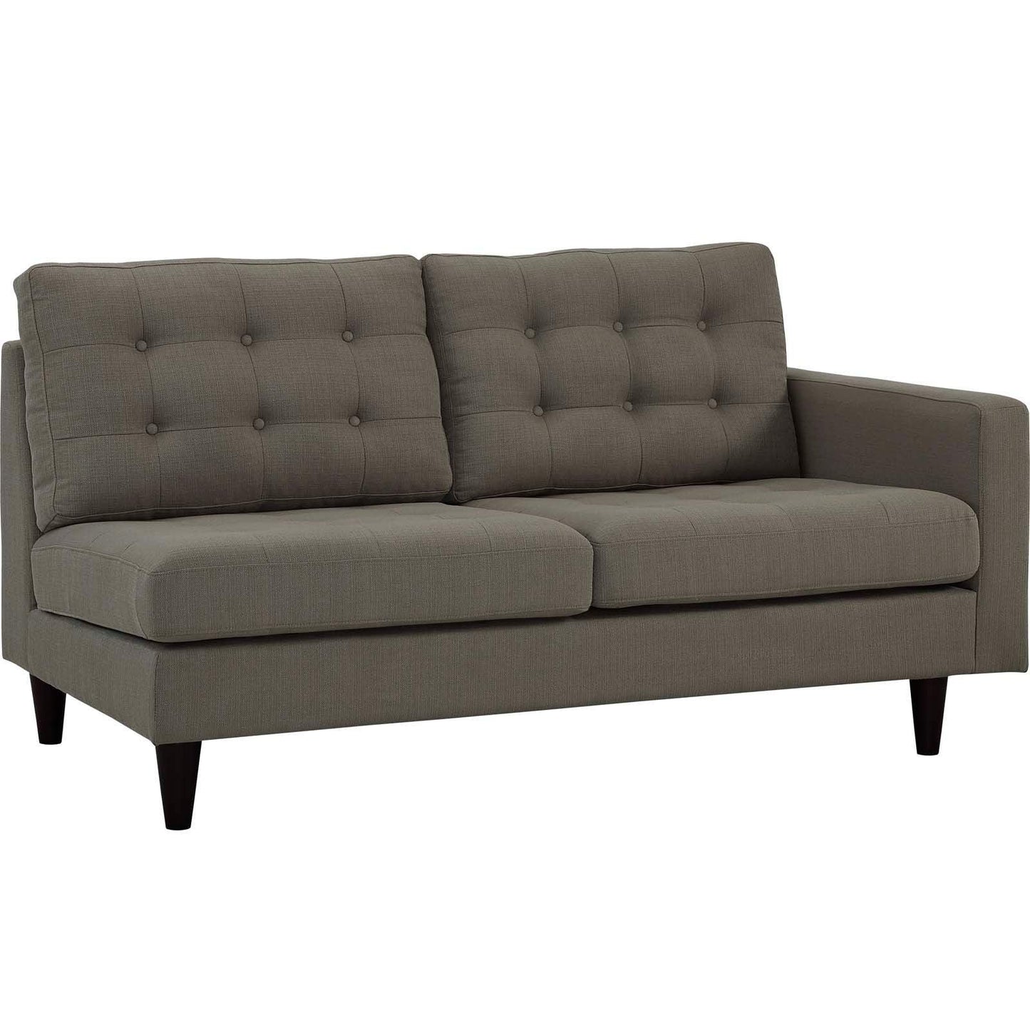 Modway Empress Right-Facing Upholstered Fabric Loveseat FredCo