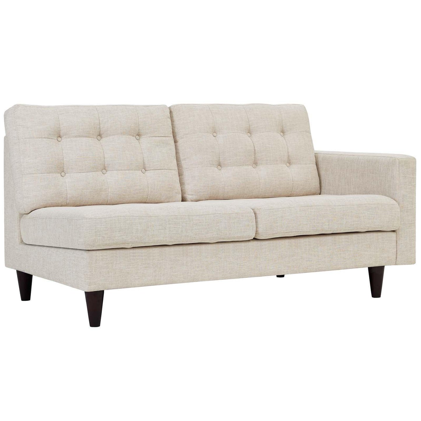 Modway Empress Right-Facing Upholstered Fabric Loveseat FredCo