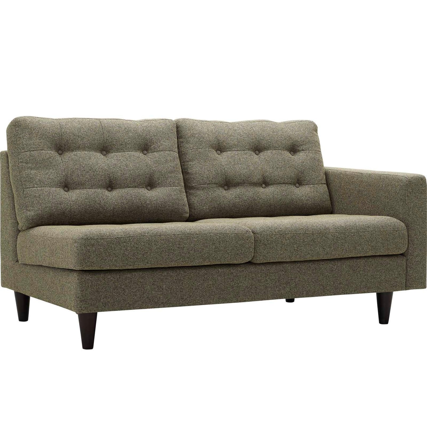 Modway Empress Right-Facing Upholstered Fabric Loveseat FredCo