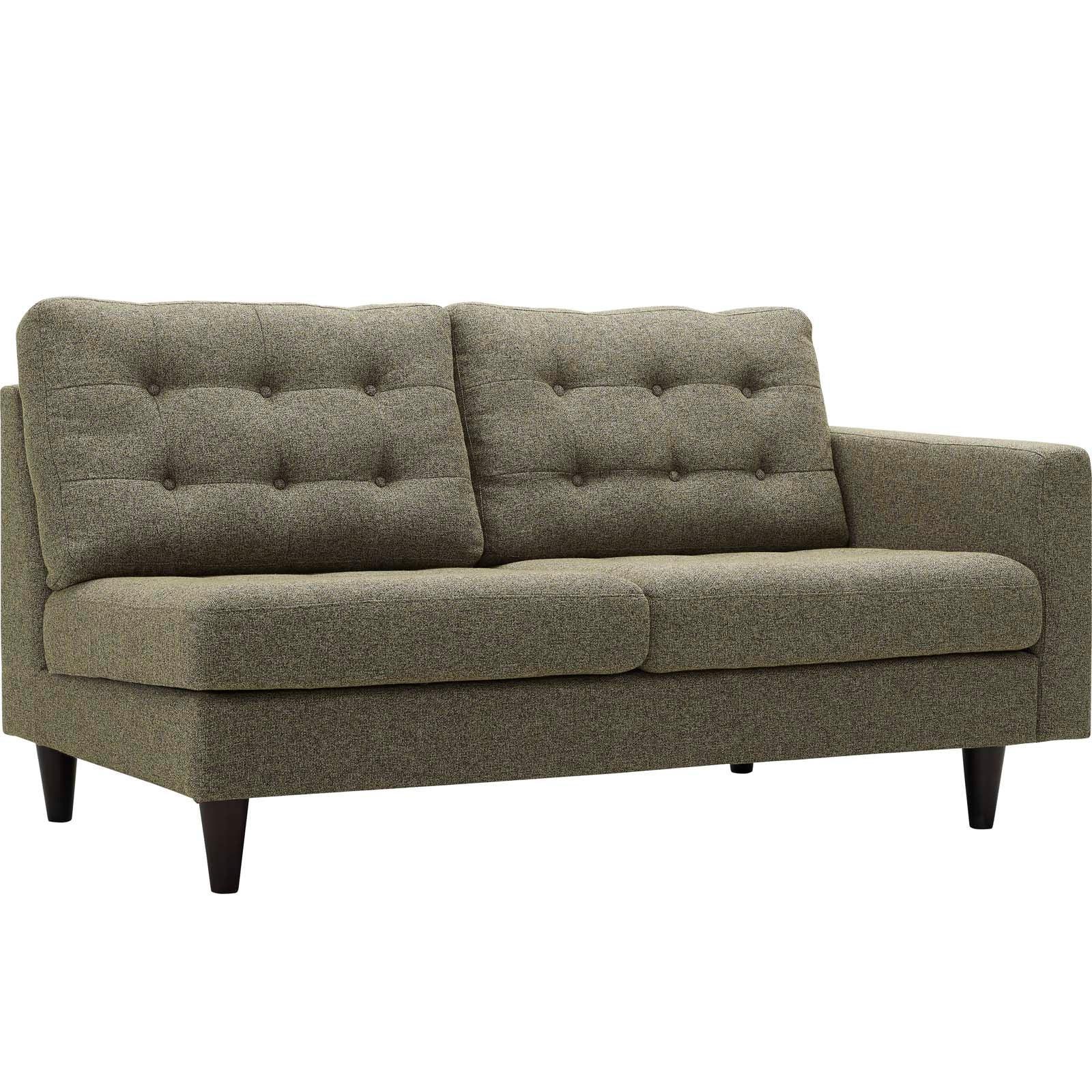 Modway Empress Right-Facing Upholstered Fabric Loveseat FredCo